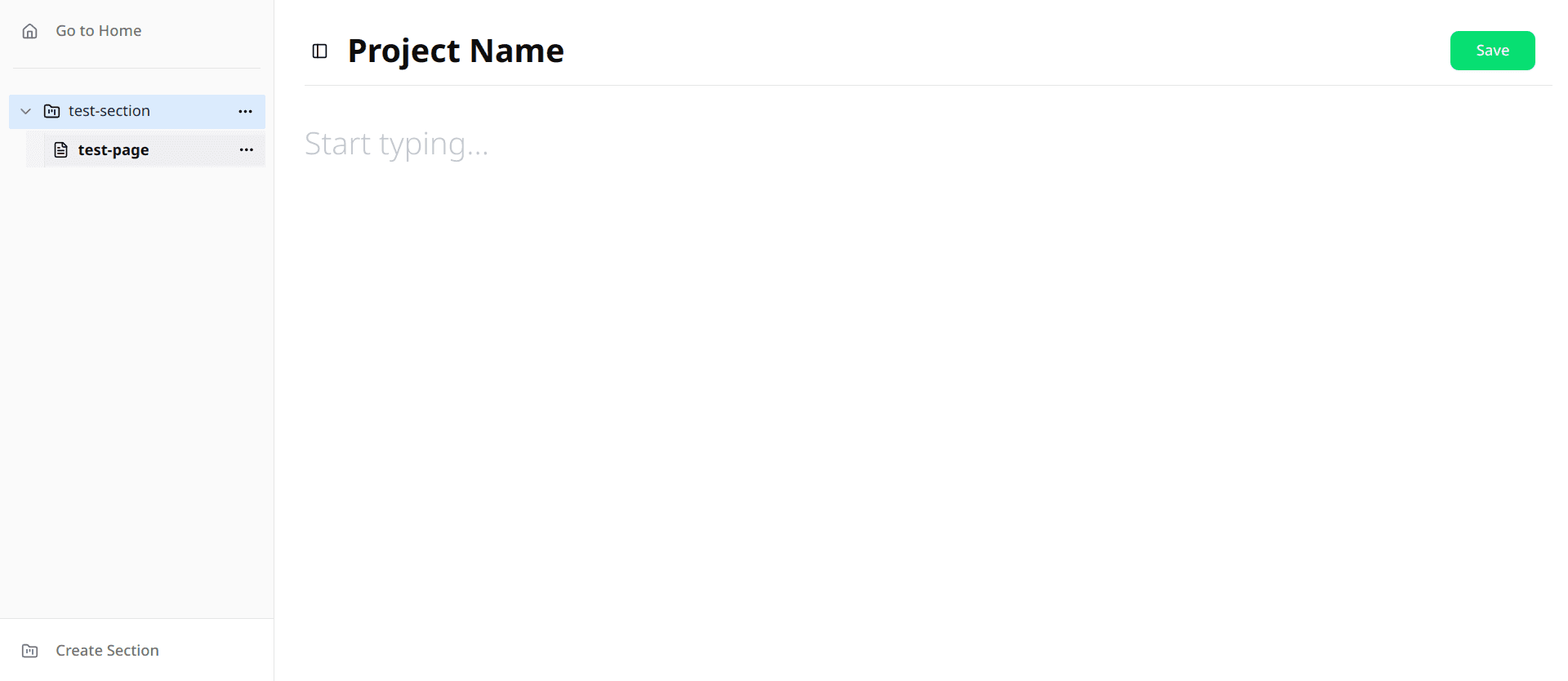 Team Docs Interface